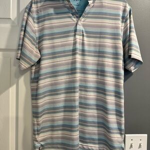 Striped Blue and White OXFORD Men's Shirt